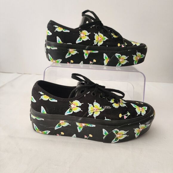 Vans Authentic Stack-form Morph Blackout Butterfly Glow In The Dark - Picture 2 of 11